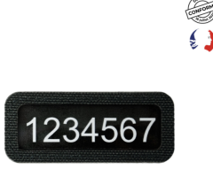 Identification RIO velcro poitrine SÉCU-ONE noir A10